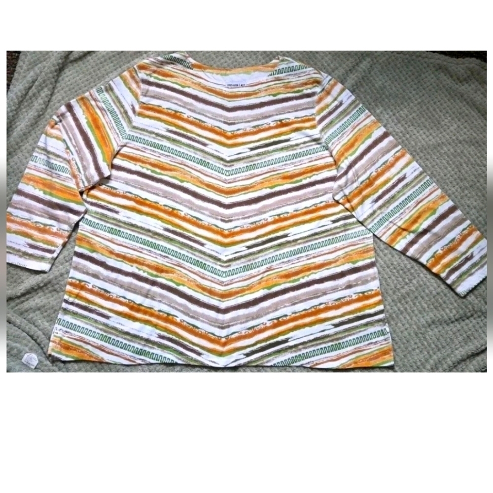 Southern Lady 3XL Print Women's Tunic Top Soft Popover Round Neck